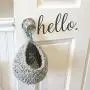 Dorm Decor/Small Hanging Basket/Door Knob Basket/Front Door Decor/Unique Gifts/Crochet Toy Storage Basket/Door Hanger