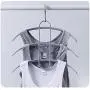 Three-Layer Non-Slip Clothes Hanger Fish Bone Shape Multi-Functional Clothes Drying Racks Plastic Scarf Storage Rack 5pcs Random Color