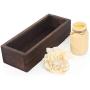 Mkono Bathroom Decor Boxes Toilet Paper Holder Wood Tank Boxes Storage Bin Basket with Mason Jar and Silk Flower Bathroom Kitchen Table Counter Funny Farmhouse Rustic Fall Home Decor