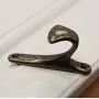 KFZ Coat Hook Hat Hook Clothes Hook,Bath Towel Hook,HAO-SPN0001 Zinc Alloy Hanger (1 Pack, SPN0001-Black Antique Coffee)