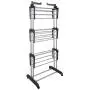 Wilbur Charley 3-Layer Portable Clothes Drying Rack Rolling Garment Clothing Rack Storage Shelf Organizer Clothes Hangers Folding Laundry Dryer Hanger for Indoor,Outdoor (Gray) Wilbur Charley 3-Layer Portable Clothes Drying Rack Rolling Garment Clothing Rack Storage Shelf Organizer Clothes Hangers Folding Laundry Dryer Hanger for Indoor,Outdoor (Gray)