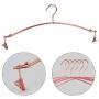 Owfvlazi Pack of 5 Underwear Rack with Metal Iron, Children Clothes Hangers, Hangers with Clips for Bra Socks Panties Lingerie Shop Display (Rose Gold)