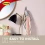 Command Large Wall hooks, 2 Pack, Brushed Nickel, Organize Damage-Free Command Large Wall hooks, 2 Pack, Brushed Nickel, Organize Damage-Free