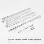 Uheng Retractable Clothes Rack - Wall Mounted Folding Clothes Hanger & Drying Rack for Laundry Room Closet Storage Organization, Aluminum, for Bathroom Bedroom Balcony