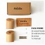 Wall Hooks, Felidio Natural Wood Coat Hooks Wall Mounted (Pack of 2pcs) - Rustic Wall Coat Rack Hat Hooks Robe Hook Entryway Wall Hangers Heavy Duty Hooks for Hanging Towels (Beech Wood)