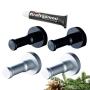 NUOBESTY 4pcs Wall Mounted Hook Aluminum Punch Free Adhesive Towel Coat Cloth Hat Hook Rack Key Hanger with 6ml Glue for Kitchen Bathroom