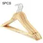 Wenje Wooden Coat Clothes Hangers with Non Slip Non-Slip Wooden Hangers Suit Hangers Clothes Hangers 5pcs 4422.52cm Wood