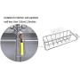 Adhesive Sink Organizer Sponge Holder+Dish Cloth Hanger, 2 in 1, Ideal for Removable Hanging Sink Caddy Brush Holder or Adhesive Sink Rack Dish Drainer, SUS304 Rust Proof,No Drilling