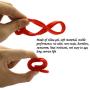ZLMC 4 PCS Portable Household Wind-Proof Buckle Plastic Silicone Hook, Clothes Hanger Fixed Hook, Clothes Drying Rope Non-Slip Fixed Buckle