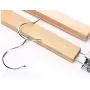 10pcs Durable Skirt Practical Anti Slip Laundry Clothes Hanger Pants Home Anti-Rust Natural Slack with Clips Wooden Adjustable Decoration 10pcs Durable Skirt Practical Anti Slip Laundry Clothes Hanger Pants Home Anti-Rust Natural Slack with Clips Wooden Adjustable Decoration