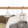 HJYPYJ Magic Hanger,Layered Storage Magical Hangers,Durable Stainless Steel Hanger,Space-Saving Organizer Hangers, Do Not Scratch Clothing/Gray / 1Pcs