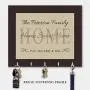 Personalized Key Holder, Key Hanger, Wall Key Rack, Wall Key Holder, Key Holders, Rustic Wood Key Holder 10" x 12"