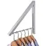 Folding Closet Rods Clothes Hanger Wall Mounted Retractable Clothes Hanger & Drying Rack Great Space Saver Folding Closet Rods Clothes Hanger Wall Mounted Retractable Clothes Hanger & Drying Rack Great Space Saver