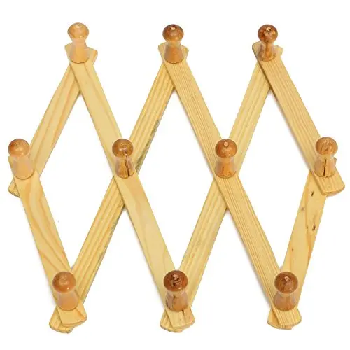Expandable Solid Wooden Coat Hanger 10 Peg Keys Hat Towel Clothes Robe Rack Hat Closet Wall Mount Hook Fold Expandable Solid Wooden Coat Hanger 10 Peg Keys Hat Towel Clothes Robe Rack Hat Closet Wall Mount Hook Fold