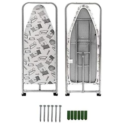 Duwee 14''x38'' Wall Mounted and Door Mounted Ironing Board with Heat Resistant Cover Duwee 14''x38'' Wall Mounted and Door Mounted Ironing Board with Heat Resistant Cover