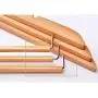 Jiansheng Solid Wood Hangers, Hangers, Wooden Hangers, Clothes Hangers, Hanging Rods, Solid Wood Clothes, Hanging Household Clothes Racks, Men and Women Retro Colors, 10 Sticks