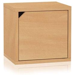 Way Basics Eco Stackable Connect Door Storage Cube, Natural