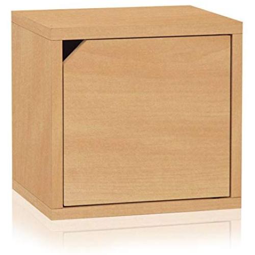 Way Basics Eco Stackable Connect Door Storage Cube, Natural