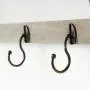 Cxjff Wall Coat Rack Clothes Hat Hanger Holder Drawers Home Style Solid Wood Creative, Log Color, 2 (Size : 59x13.5x38CM)