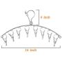 CenYouful Stainless Steel Laundry Drying Rack Windproof Clothes Hanger with 8 Clips for Drying Socks,Drying Towels, Cloth Diapers, Bras, Baby Clothes,Underwear,Hat, Socks Gloves (Set of 2) CenYouful Stainless Steel Laundry Drying Rack Windproof Clothes Hanger with 8 Clips for Drying Socks,Drying Towels, Cloth Diapers, Bras, Baby Clothes,Underwear,Hat, Socks Gloves (Set of 2)