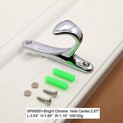 KFZ Hat and Coat Hook,Clothes Hook,Bath Towel Hook,HAO-SPN0001 Zinc Alloy Hanger (1 Pack, SPN0001-Bright Chrome)