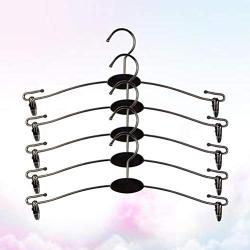 Cabilock Clothes Hanger 10pcs Black Metal Hanger Non-Slip Underwear Rack Underpants Clips for Shop Clothing Store