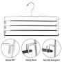 FeeraHozer 3Pack Pants Hangers Space Saving Non Slip Stainless Steel Clothes Hangers Closet Organizer Hanger for Pants Jeans Trousers Scarf Hanging FeeraHozer 3Pack Pants Hangers Space Saving Non Slip Stainless Steel Clothes Hangers Closet Organizer Hanger for Pants Jeans Trousers Scarf Hanging