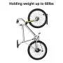 GOFORWILD Bike Rack Garage Wall Mount, Bicycle Depot Wall Hanger, Vertical Bike Hook for Indoor Bike Storage,Heavy Duty Holds Up to 60 lb,2 Packs with Screws Black