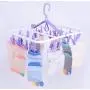 Basicwise QI003440 Purple Laundry Drying Hanger Clothes Rack with 20 Clips