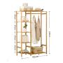 Wall CR Coat Racks Coat Rack Floor Bedroom Drying Racks Bamboo Simple Solid Wood Living Room Clothes Rack Hangers