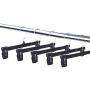 Amiff Clothes Hangers. 10inch Grip Hangers Pack of 10 Black Hangers. Plastic Hangers for Pants and Skirts. Non-Slip Grip and Fixed Hook. Stores and Home. Storage and Organization.
