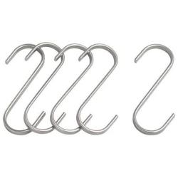 Ikea Stainless Steel S-hook 700.113.97, 2.75-inch, Pack of 5