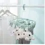 Multifunctional Drying Rack Sock Holder3pcs Random Color 32 Clips Portable Socks Cloth Hanger Rack Clothespin Wardrobe Storage Cloth Hangers