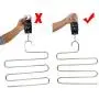 5pcs Pants Hangers Rack for Closet Organization,Stainless Steel S-Shape 5 Layer Clothes Hangers for Space Saving Stora 5pcs Pants Hangers Rack for Closet Organization,Stainless Steel S-Shape 5 Layer Clothes Hangers for Space Saving Stora