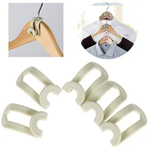 Mini Clothes Hangers 5/15pcs Creative Easy Hook Closet Organizer Storage Rack Hanger Holder for Closet Home & Living (Green, 5pcs)