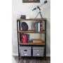 Internets Best Collapsible File Storage Organizer | Decorative Linen Filing & Storage Office Boxes | Letter/Legal | Charcoal | 1 Pack