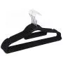 KYCPTNFJ 10 pcs Non-Slip Thin 360 Degree Swivel Flocked Adult Clothes Hangers with Tie Bar, KYCPTNFJ 10 pcs Non-Slip Thin 360 Degree Swivel Flocked Adult Clothes Hangers with Tie Bar,