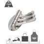 UMIRIO Towel Hook for Bathrooms Swivel Wall Hooks for Hanging Swing Arm Robe Hook Triple Coat Hook Kitchen Bathroom Towel Hooks Holder Folding Clothes Hooks Hanger Wall Mount, Brushed Nickel