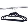10pcs Random Color Slim Velvet Hangers, Space Saving Non-Slip Pile Coating Velour Hangers Clothes Storage Holder Hanger