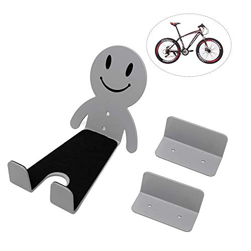 ThyWay Bike Rack Garage Wall Mount ? Steady & Heavy Duty Horizontal Bike Hanger Storage Hook Indoor Shed to Save The Space ? Easily-Installed Hanger with 6 Screw