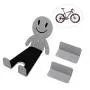 ThyWay Bike Rack Garage Wall Mount ? Steady & Heavy Duty Horizontal Bike Hanger Storage Hook Indoor Shed to Save The Space ? Easily-Installed Hanger with 6 Screw