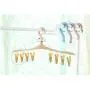 Cabilock Clothes Hanger 4pcs Creative 8 Clips Wind Buckle Multi-Purpose Hanger Plastic Clothes Drying Rack Socks Underwear Drying Rracks(Assorted Color) Cabilock Clothes Hanger 4pcs Creative 8 Clips Wind Buckle Multi-Purpose Hanger Plastic Clothes Drying Rack Socks Underwear Drying Rracks(Assorted Color)