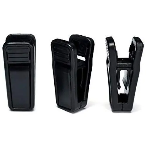 HOUSE DAY Plastic Hanger Clips, 100 Pack Strong Pinch Grip Clips for Use with Slim-line Clothes Velvet Hangers, Finger Clips Black (Renewed)