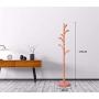 TYM-JKH Hanger Simple Floor Coat Rack Vertical Metal Hanger Bedroom Living Room Clothes Rack Simple Warm Pink Floor Hanger