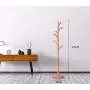 TYM-JKH Hanger Simple Floor Coat Rack Vertical Metal Hanger Bedroom Living Room Clothes Rack Simple Warm Pink Floor Hanger