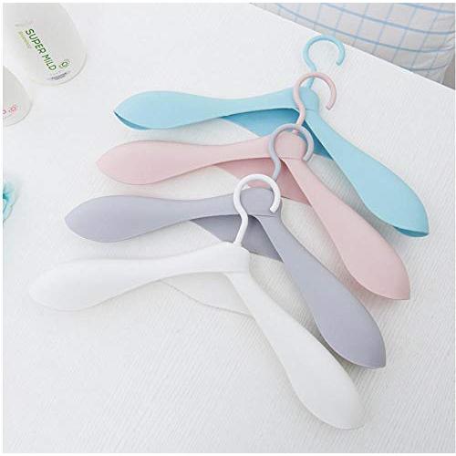 10pcs Thicken Wide Shoulder Plastic Clothes Hanger Wardrobe Closet Plastic Scarf Clothes Hangers Hangers Storage Racks Random Color