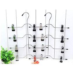 5pcs 4 Layers Stainless Steel Multifunctional Clothes Hangers Pants Storage Hangers Cloth Rack Multilayer Storage Cloth Hanger