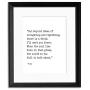 I`ll Meet You There Rumi, Author Signature Literary Quote Print. Fine Art Paper, Laminated, Framed, or Canvas with Hanger. Multiple Sizes for Home, Office, or School