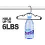 HOUSE DAY 40 Pack Childrens Hanger Plastic Tubular Kids Hangers Non Slip Clothes Hanger for Kids Babies (Black,11.7 inch)