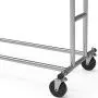 Simple Houseware Heavy Duty Double Rail Clothing Garment Rack, Chrome